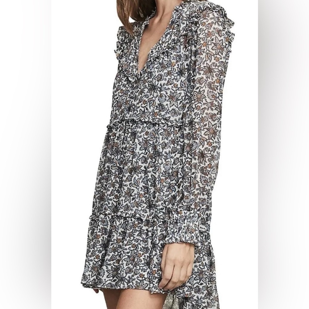 Veronica Beard Floral Long Sleeve Dress